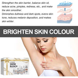 Snow Bleach Cream Private Parts Brighten Fast Bleaching Underarm Knee Dark Sp-ot Remove Mel-anin Body White-ning Serum Cream Set