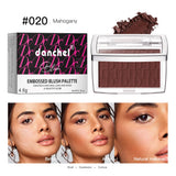 Hot Matte Embossed Blush Palette Rosy Blusher Facial Blush Powder High Pigmented Pink Coral Rouged For Cheeks Smooth Cosmetics