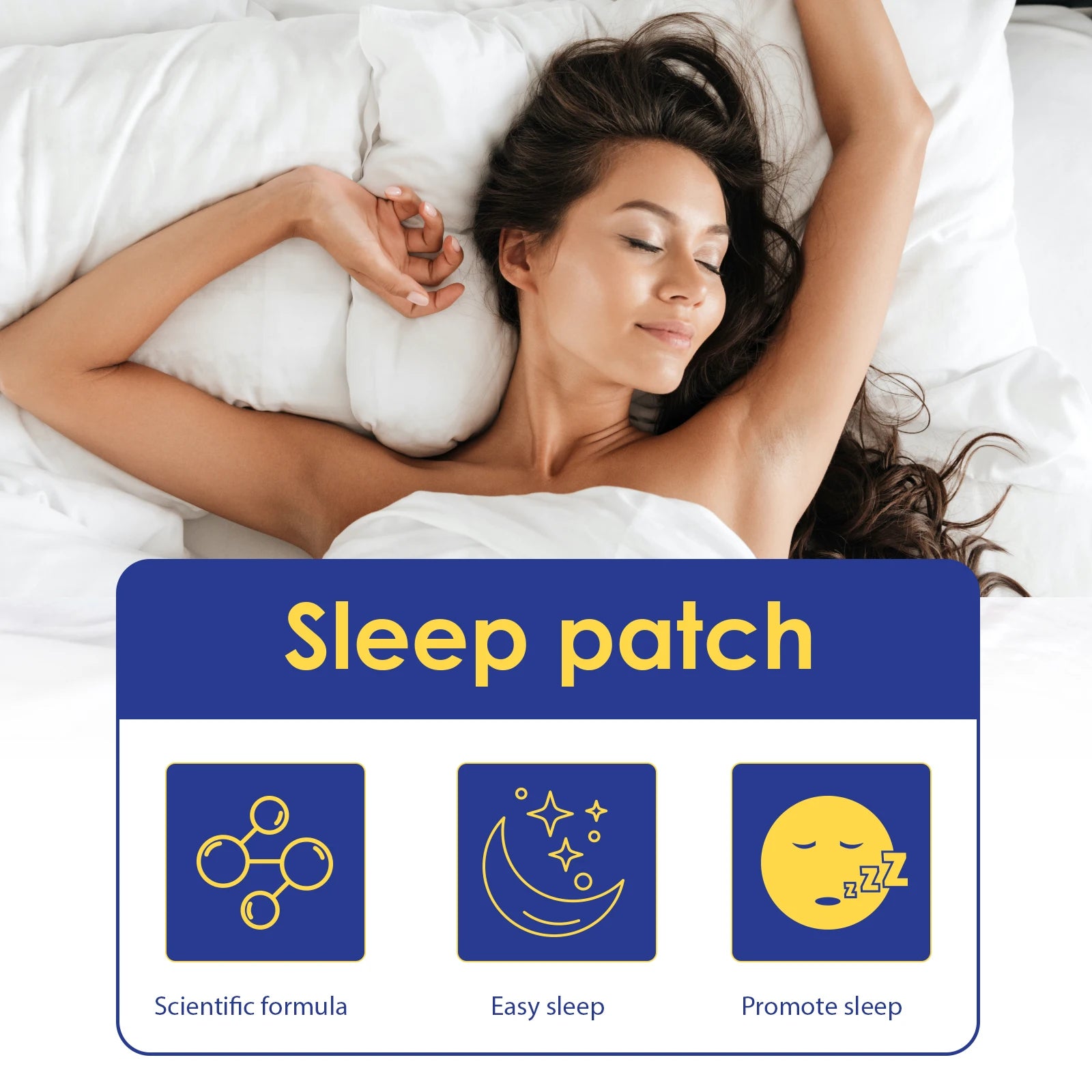 Natural Sleep Aid Patches Calming Body Stickers Relaxing Night Care Skin Friendly Long Lasting Nighttime Comfort Patch For Adult