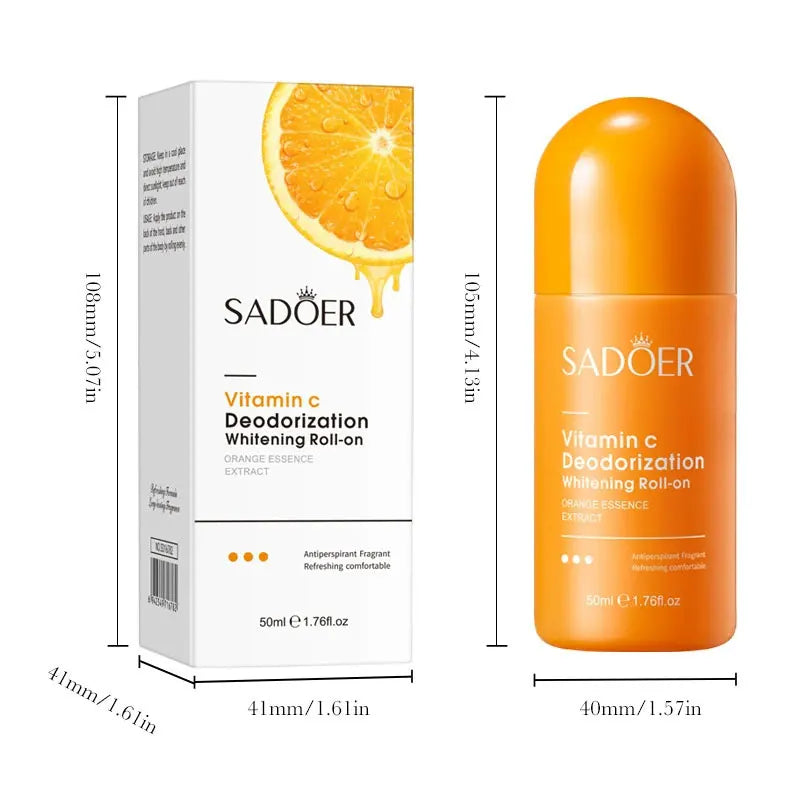 SADOER Vitamin C Underarm Whitening and Brightening Antiperspirant Flavor Roller