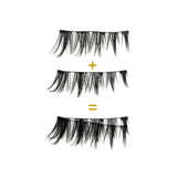 1/2 Pair Reusable Magnetic Eyelashes Tweezers Set Faux Mink Lashes Handmade 3D Natural False Eyelashes and Magnetic Tweezers Set