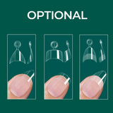Nailpop Soft Gel Tips For Nails Acrylic Material Half Almond Artificial Nail Capsule Accessories Tool Art Salon 120pcs/box
