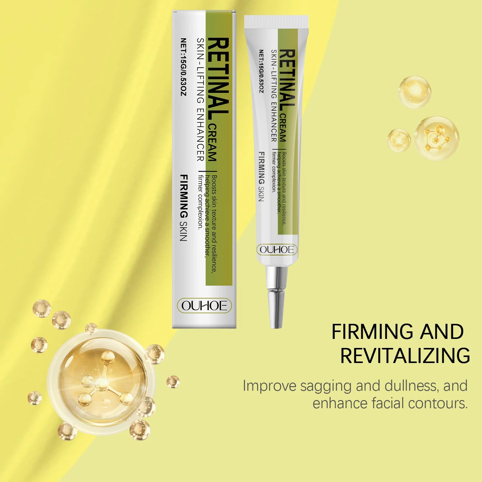 Retinol Cream Smoothing Wrinkle Firming Hydrating Barrier Support Radiant Fade Fine Lines Moisturizing Tightening Face Cream