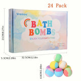 15Pack/24Pack Bath Bombs for Kids with Surprise Inside, Natural Organic Kids Bubble Bath Fizzy for Girls Boys