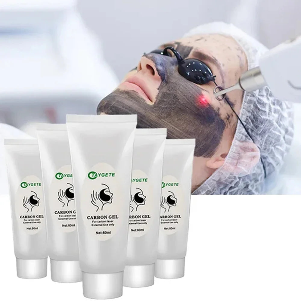 NEW Date Black Gel Mask For ND YAG Laser Skin Peeling Carbon Cream Whitening Peel Deep Cleaning Facial Rejuvenation Moisturizing