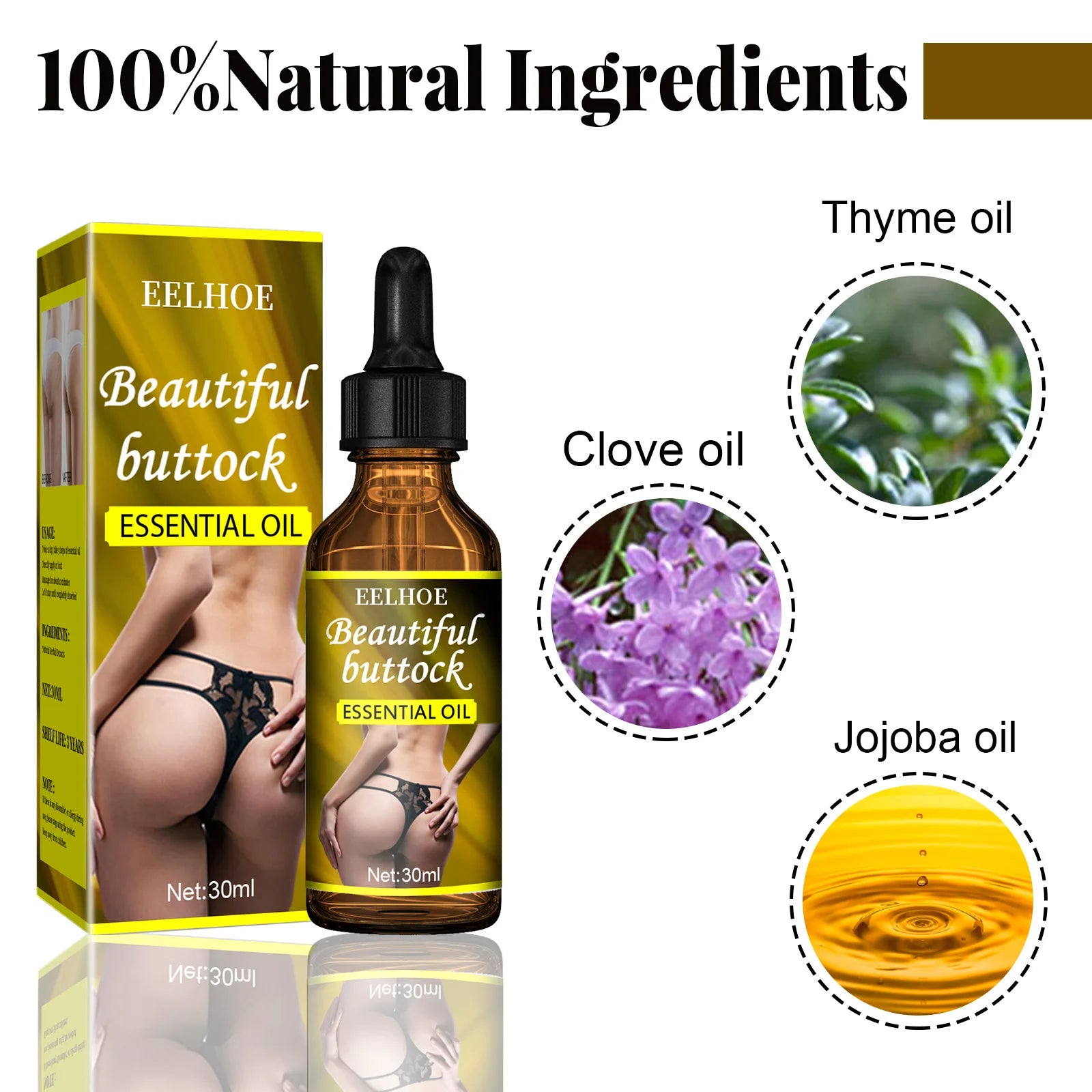 Buttock Enlargement Cream Butt Lift Up Firming Essential Oil Big Ass Enhance Hip Growth Tighten Shaping Sexy Body Care For Women