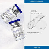 Effective Peptide 99% GHK-CU Copper  Lyophilized Powder For Anti-Aging Fade Fine Lines Improve Elasticity Repair Skin Barrier