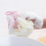 Soft Shower Mesh Foaming Sponge Exfoliating Body Scrub Back Brush Bath Bubble Ball Skin Care Accessory for Gentle Cleaning
