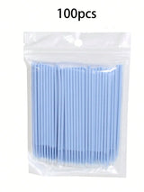 50/100pcs Nano Cleaning Swabs, Ultra Fine Makeup Remover Sticks For Eye Makeup, Contouring, Eyeliner, Lips And Skin Cleansing