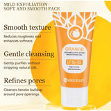 Orange Exfoliating Brightening Gel,Face Body Moisturizing Peeling Scrub,Deep gentle Cleaning Pores,Remove Blackheads Exfoliator