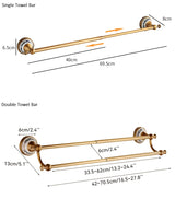 Antique Bronze Bathroom Accessories Sets Towel Shelf Towel Holder Toilet Paper Holder Rove Hook Ceramic Bathroom Products EL3100
