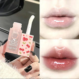 Cherry Hydrating Lip Balm and Lip Oil Set Gege Bear Light Moisturizing Soothing and Tender Lips for Winter Use
