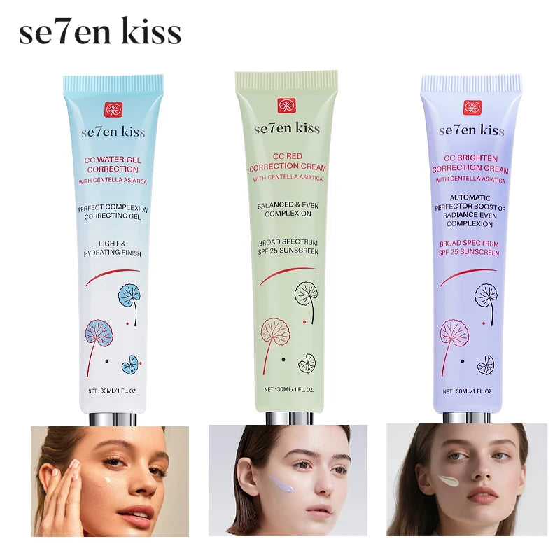 Centella Asiatica Brightening Concealer CC Cream Sunscreen Facial Pore Concealer Even Skin Tone Moisturizing Primer