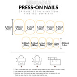 24 PCs Short French Gradient Love Nails with 1 Jelly Gel and 1 Nail File-For Girl Mother Women Gift