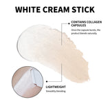 Foundation Stick Color Changing Foundation with Detachable Brush Blanc Cover Cream Stick Changing Hight Coverage Base Makeup