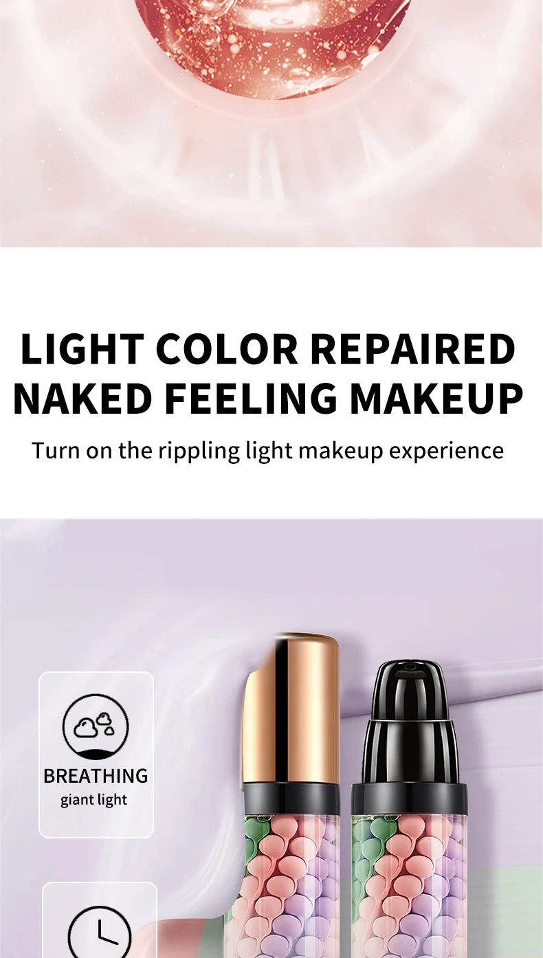 Three Color Mixed Isolation Cream, Normal Color Primer, Moisturizing Concealer, Natural Makeup Effect