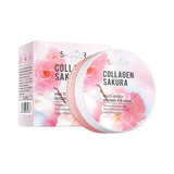 60Pcs Sakura Collagen Multi-Effect Nourishing Eye Mask, Which Can Effectively Moisturize, Tighten, and Brighten the Light Beige Areas Around the Eyes, Creating a Light Beige Barrier to Make the Light Beige Area More Bright an