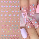 5D Embossed Sexy Red/Pink Lips Nail Stickers Self-Adhesive Blooming Red Lips Nail Decal Romantic Luxy Lady Lips Manicure Slider