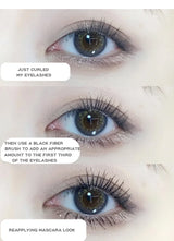 Gege Bear Dream Party Curly Black Sun Flower Mascara Cute Design All Day Long-Wearing Lash-Lengthening Thick Volume Eyelashes