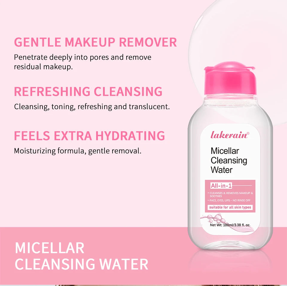 100ml Garnier Micellar Water Hydrating Facial Cleanser Deep Makeup Remover Cleaning Water Refresh Hydrate Cleansing Face Skin