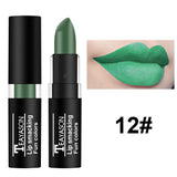 TEAYASON Matte Lipsticks 12 Colors Waterproof Long Lasting Lip Stain Non-stick Cup Sexy Red Black Lipstick Pigment Lip Cosmetics