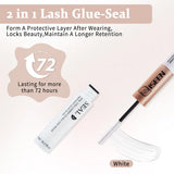 ISEEN DIY Eyelash Extension Kit Cluster Mix Eyelashes Full Set Lashes Kit with Lash Bond & Seal and Eyelash Tweezers and Brush