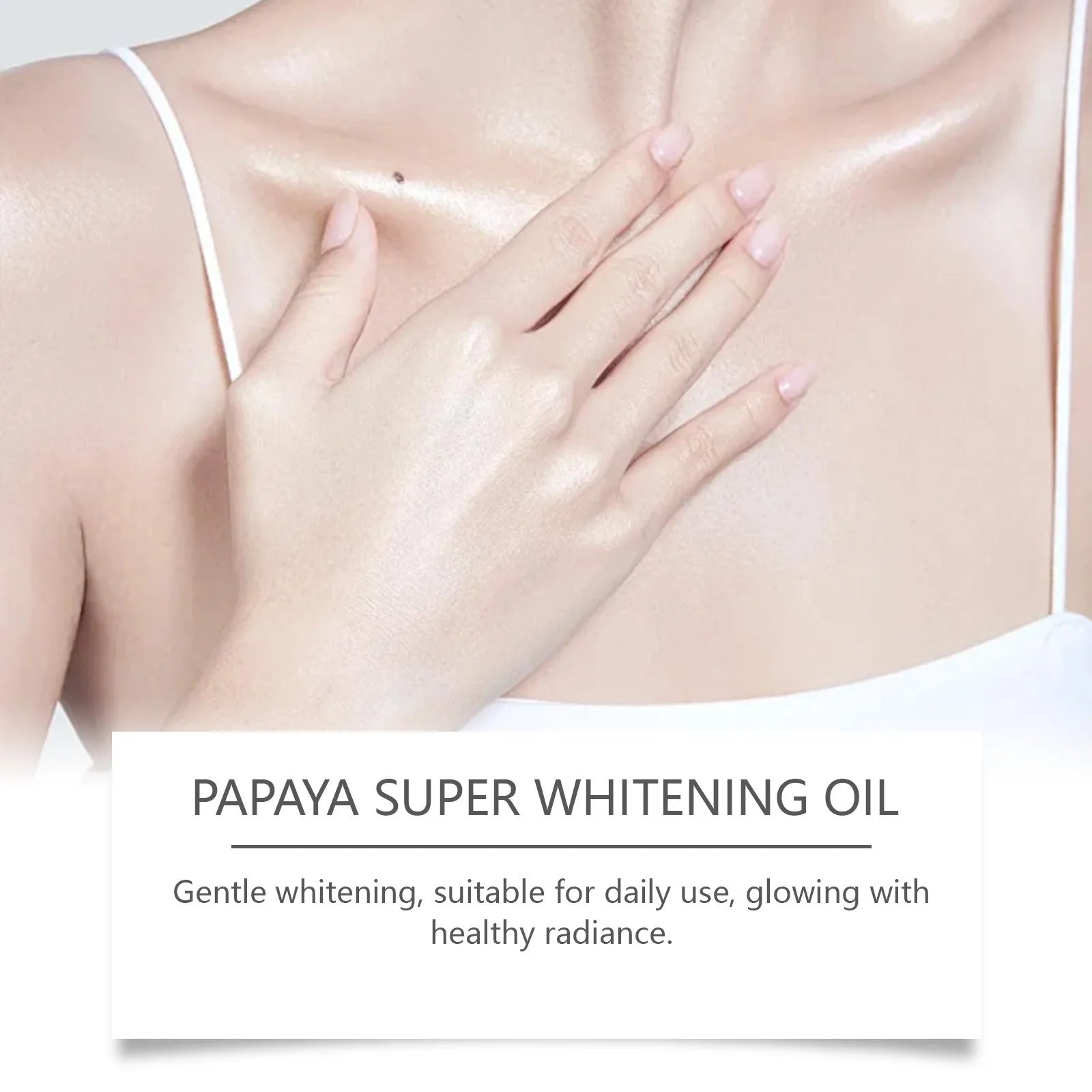 OceAura Papaya Oil for Skin Lightening 7 Days Whitening Body Firming Dark Skin Removal Oil for Muscle Relaxation Massage Thighs