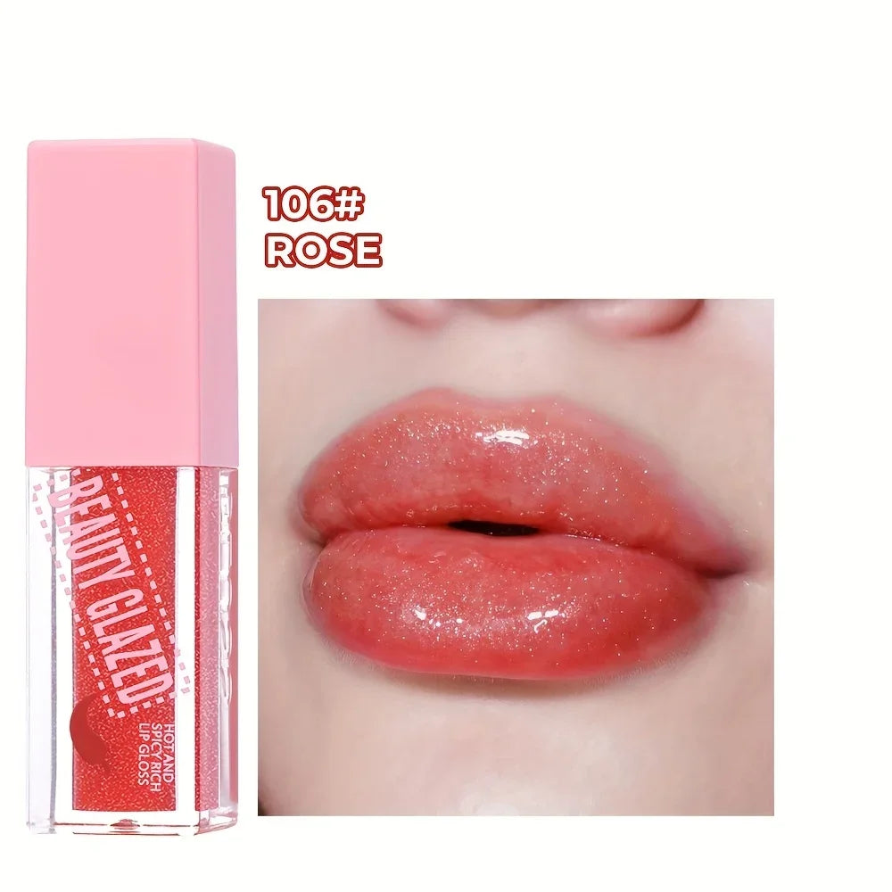 BEAUTY GLAZED Chili Lip Plumper Oil Serum Instant Long Lasting Volumising Essence Oil Sexy Lip Balm