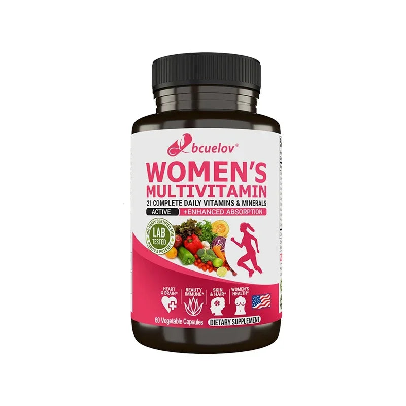 Women's Multivitamin Multimineral Supplement - Magnesium Biotin Calcium Zinc Selenium - Supports Joints Skin Nails