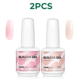 Nailpop 7 IN 1 Nail Glue Gel 15ml Gellack UV Nails Builder Gel Apex & Extension Soak off Base Gel Top Coat  HEMA FREE