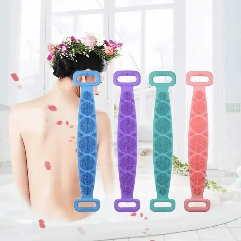 Bath Towels Scrubber Rubbing Back Peeling Massage Body Sponge Silicone Back Brushes Shower Belt Extended Skin Clean Brushes