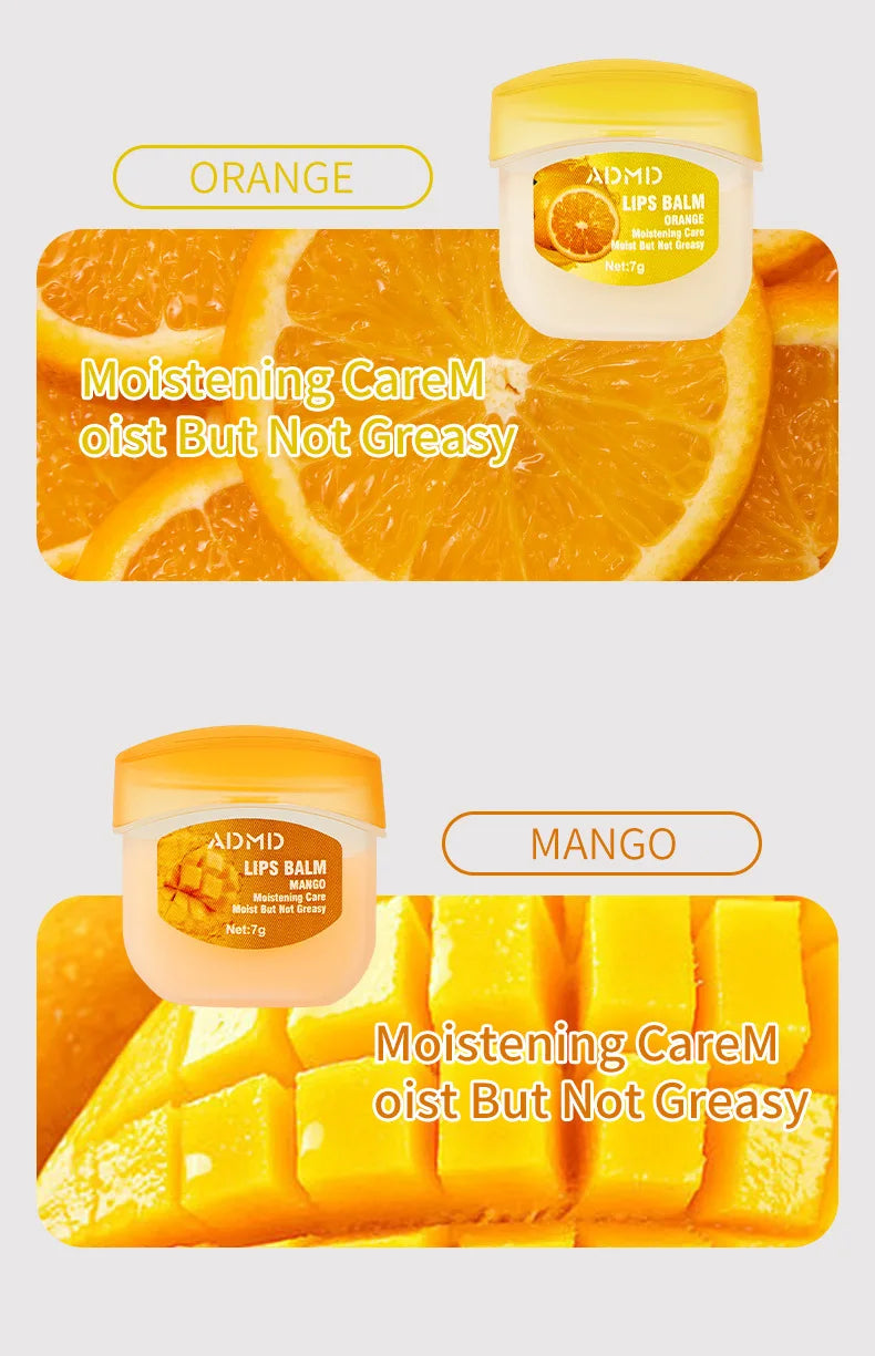 8 Pieces Vaseline Lip Balm Set Rose Lemon Flavor Moisturizing Anti-Dry Crack Long Lasting Nourishing Lip Mask Lip Care