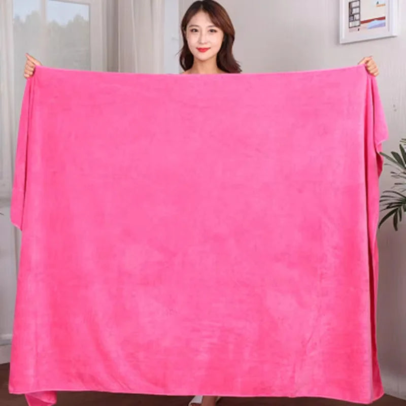 A big towel Beauty salon massage towel home adult towels soft double-sided absorbent non-linting quick-drying barber shop towel