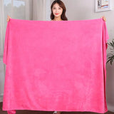 A big towel Beauty salon massage towel home adult towels soft double-sided absorbent non-linting quick-drying barber shop towel