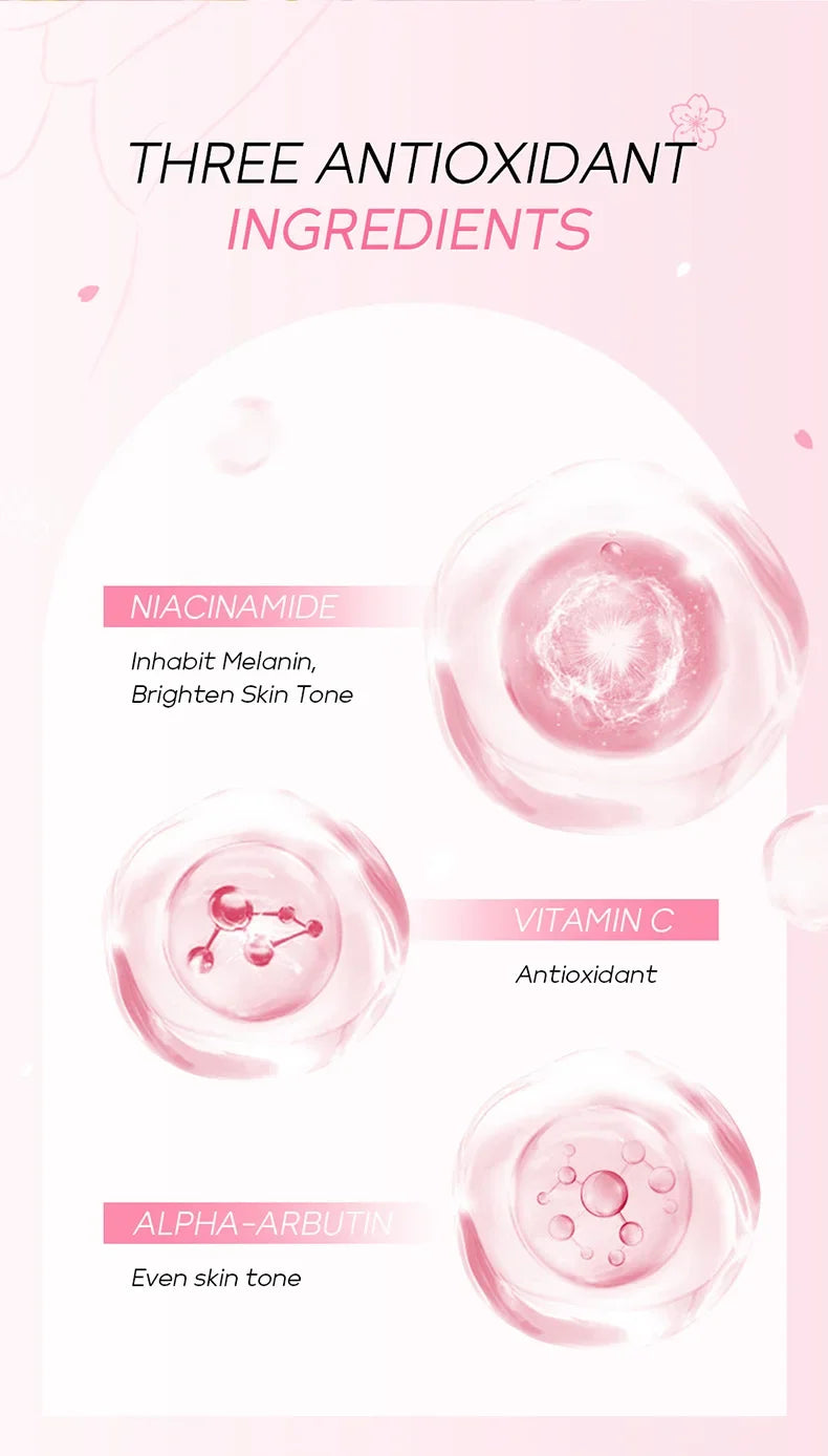 Laikou Sakura Underarm Cream Knee Buttocks Dark Skin  Improve Melanin Pigmentation Korean Skin Care Product 30g