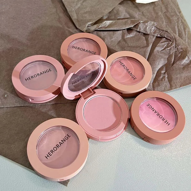 HERORANGE Creamy Blush Soft Matte Natural Color Long Lasting Daily Cheek Makeup For Women