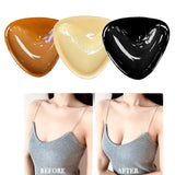 Women Triangle Nipple Cover Sticker Boost Inserts Bra Lift Up Bra Pads Adhesive Cup Chest Patch Breast Invisible Bra Bikini Pad