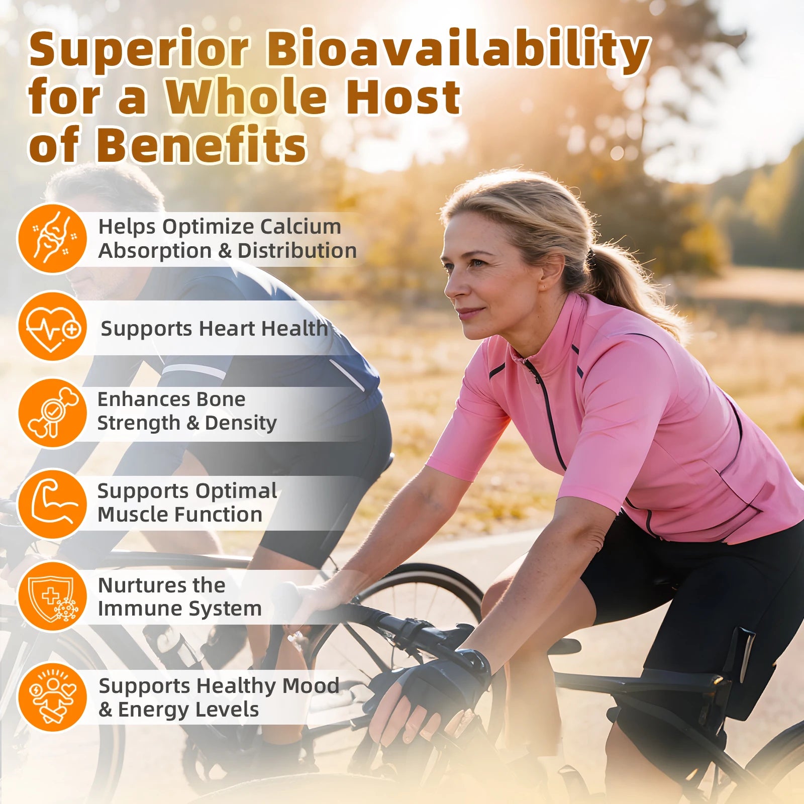 BBEEAAUU Vitamin D Calcium Capsules Helps Calcium Absorption Strengthen Bone and Tooth Improve Osteoporosis Adult Health Food