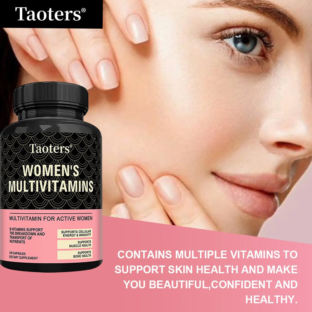 Women's Daily Multi Capsules - with Biotin, Calcium, Zinc, Daily Multivitamin To Support Energy and Immune Health