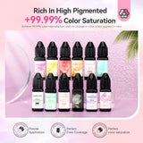 SAVILAND 12 Vitality Colors Airbrush Gel Nail Polish Fine Mist Nail for Color Spray For Airbrush Spray Gun Nail Art Color Design