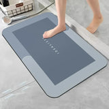 Diatomaceous Earth Bath Mat Super Absorbent Non Slip Fast Drying Soft Floor Mat for Shower Laundry Bedroom Kitchen RV Bathroom