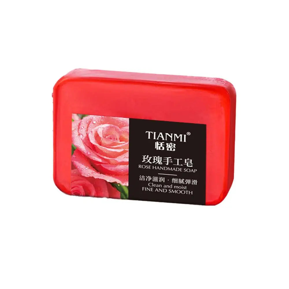 Rose essential oil soap deeply cleanses your face and body, leaving a long-lasting fragrance while moisturizing and hydrating