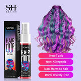 Temporary Hair Color Spray One-Time Hair Dyeing Instant Hair Salon Multi Color Hair Dye Makeup Chalk Washable DIY Party Styling