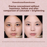 FLOWER KNOWS THE SWEETIE BEAR 4-Color Concealer Brighten Palette Covering Dark Circles Full Coverage Contouring Foundation