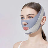 1pc V-Shape Face Sculpting Sleep Mask Breathable Elastic Lifting Tightening Mask Skin Care Slimming Strap Chin Up Mask Woman