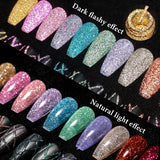 2/4/6pcs Reflective Glitter Liner Gel Nail Polish Set Pull Line Graffiti Painting Stripe DIY French Nails Design Painting Gel