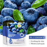 10Pcs Fruits Facial Masks for Face Skincare Moisturizing Brightening Hydrating Firmingface Mask Beauty Face Skin Care Products