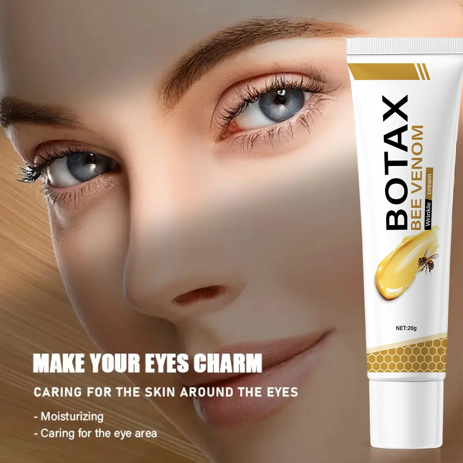 Botax Bee Venom Eye Cream - Lightweight, Moisturizing & Protective Formula for Elastic, Smooth & Youthful Skin Around Eyes.