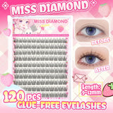 Easy-To-Adhesive False Eyelashes Set, Thick Cartoon Style with Natural Appearance, Suitable for Beginners, Thick and Fluffy, Rea