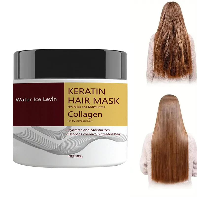 Miracle Hair Mask, Containing Collagen and Keratin - Deep Hair Care with Coconut Oil - Intense Moisturizing and Hydrating - Repairs Fine, Thin, Fragile, Dry, and Damaged Hair